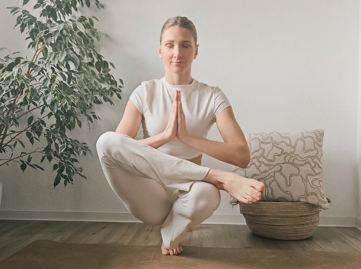 Dijana Anic in Meditationshaltung
